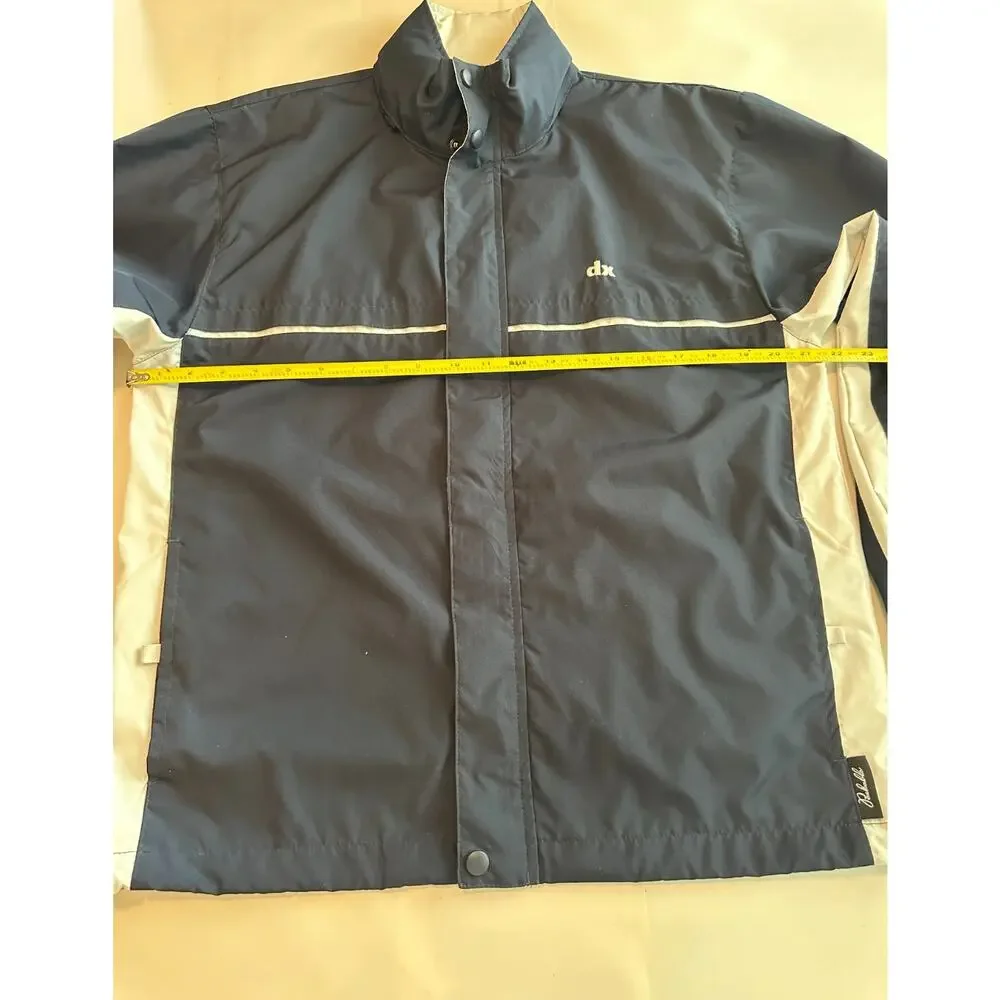 Dunbrooke DX Express Jacket Small Blue Full Zip Windbreaker Rain Jacket Golf